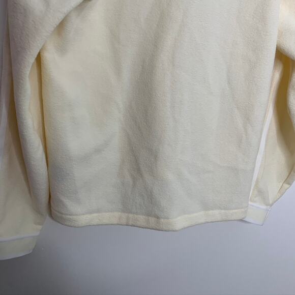 Adidas Button Down Cardigan With Logo Cream Cream White IP3761 Womens Small - Picture 12 of 16